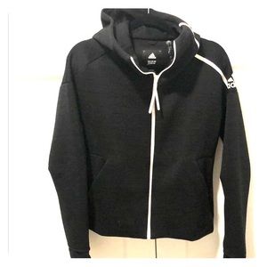 Black zippered Adidas Hoodie!